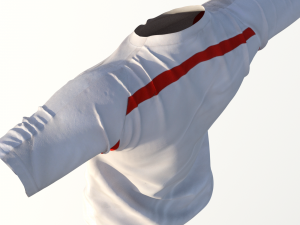 realistic t-shirt for women 3D Model