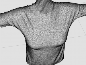 realistic t-shirt for women 3D Model