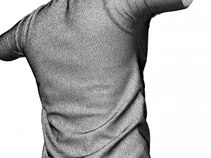 realistic t-shirt for men 3D Model