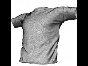 realistic t-shirt for men Modello 3D