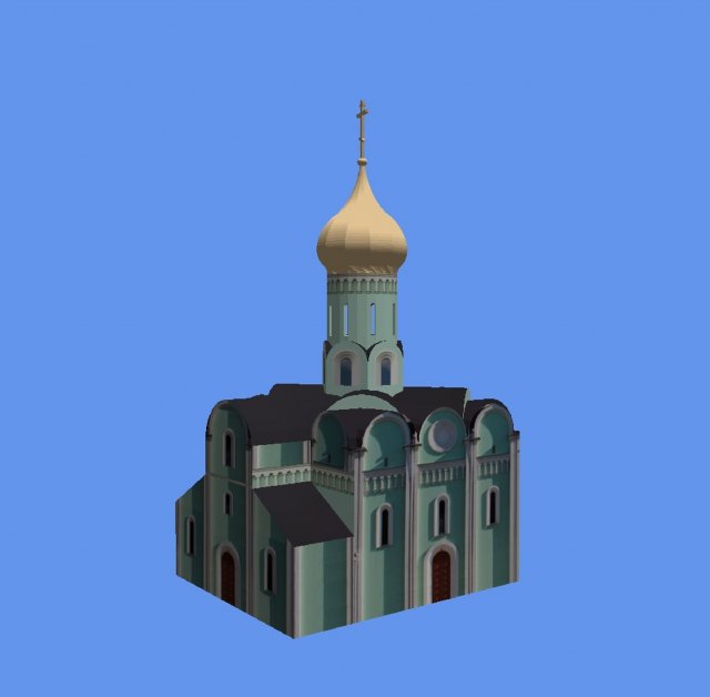 temple Model 3D .c4d .max .obj .3ds .fbx .stl .blend