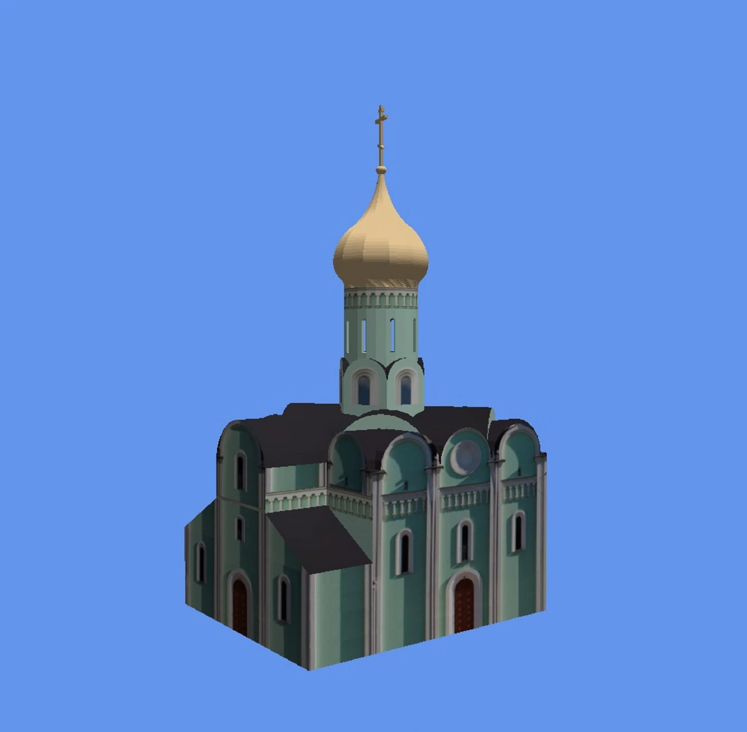 świątynia Model 3D .c4d .max .obj .3ds .fbx .stl .blend 