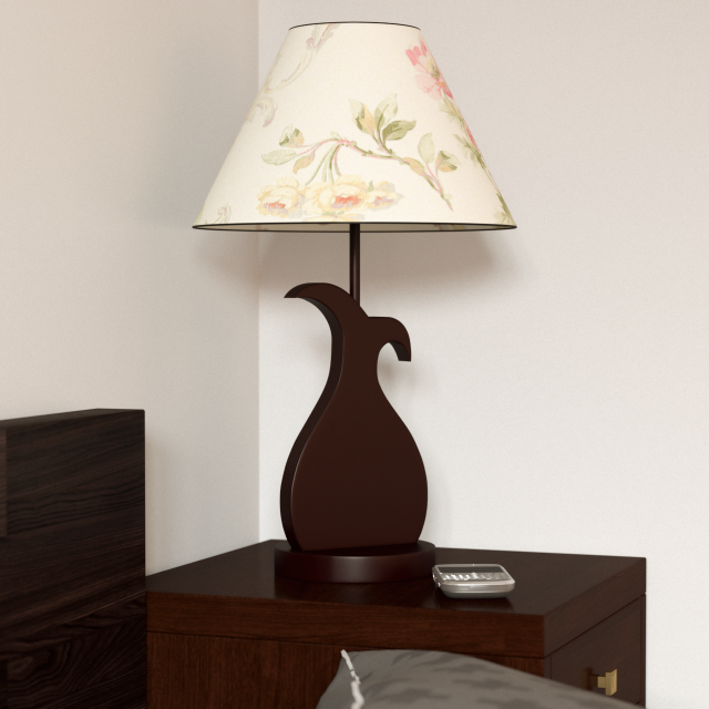 table lamp rose Modèle 3D .c4d .max .obj .3ds .fbx .stl .blend