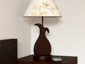table lamp rose 3D-Modell