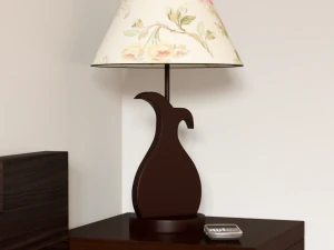 lampa stołowa r&oacute;ża Model 3D