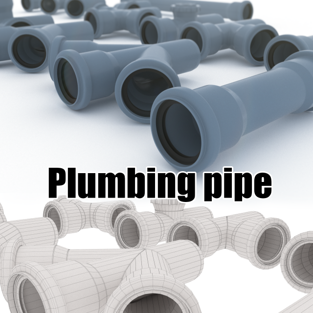plumbing pipe 3D Model .c4d .max .obj .3ds .fbx .stl .blend 