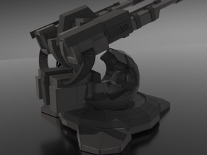 sci-fi turret rtg-14 3D-Modell