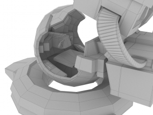 sci-fi turret rtg-14 3D-Modell
