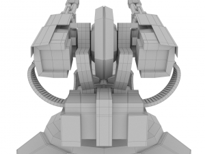 sci-fi turret rtg-14 3D-Modell