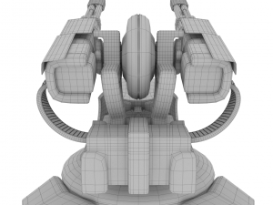 sci-fi turret rtg-14 3D-Modell