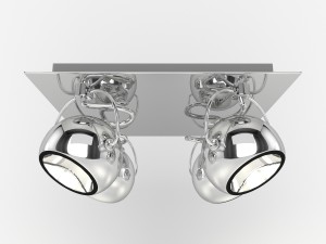 lamp ideal lux lunare Model 3D