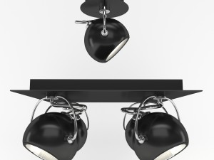 lamp ideal lux lunare Model 3D