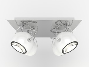lamp ideal lux lunare Model 3D