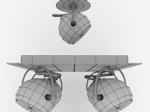lamp ideal lux lunare Model 3D