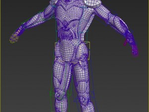 amazing riggid sci-fi robot Modello 3D