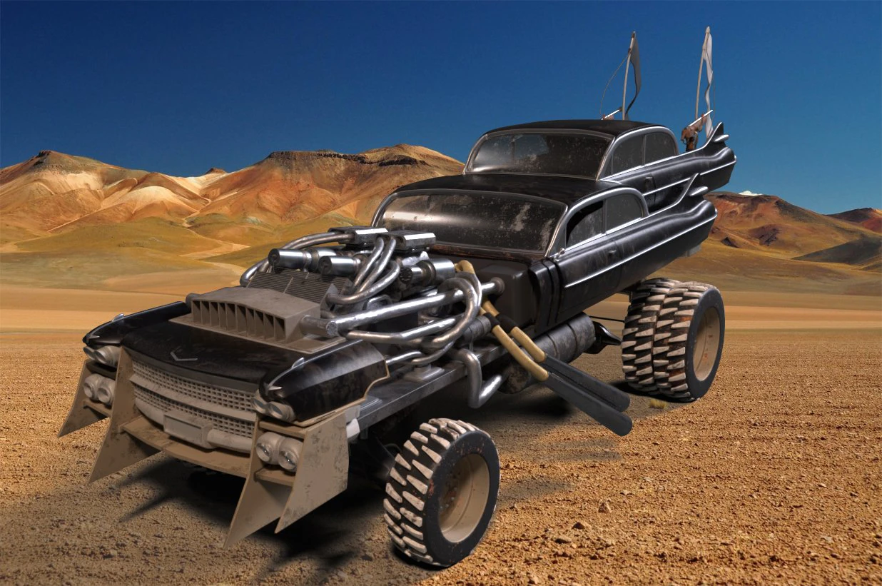 mad max fury road - gigahorse car 3D Model .c4d .max .obj .3ds .fbx .stl .blend 