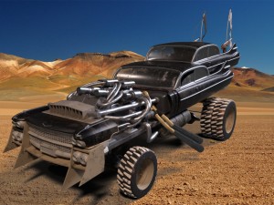 mad max fury road - gigahorse car Modelo 3D