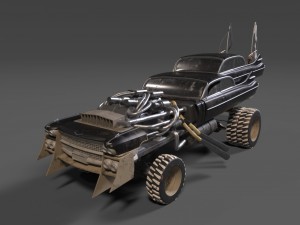 mad max fury road - gigahorse car Modelo 3D