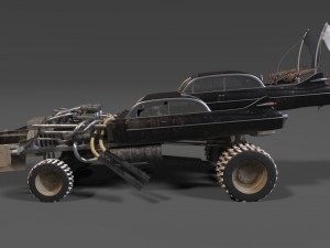 mad max fury road - gigahorse car Modelo 3D