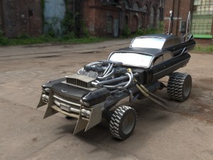mad max fury road - gigahorse car Modelo 3D