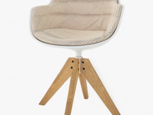 white armchair Modèle 3D