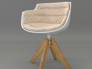 white armchair Modelo 3D