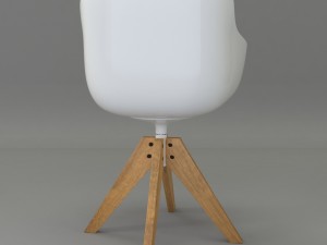 white armchair Modelo 3D