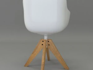 white armchair 3D Model