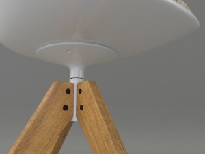 white armchair Modelo 3D