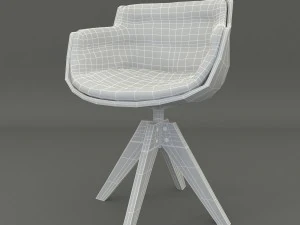 white armchair 3D Model