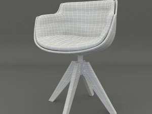 white armchair 3D Model