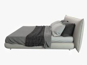 beige bed 3D Model