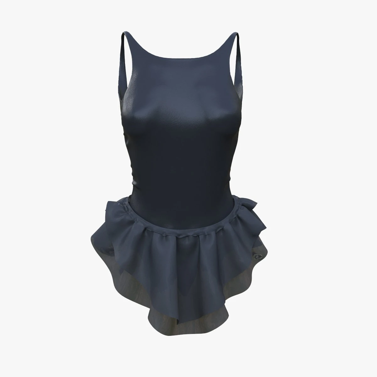 black dress 3D Model .c4d .max .obj .3ds .fbx .stl .blend
