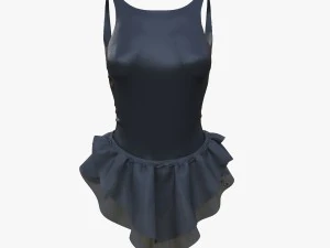 黒のドレス 3Dモデル