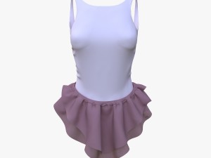 black dress Model 3D