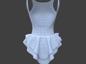 black dress Model 3D