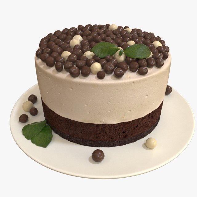 mousse cake 3D 模型 .c4d .max .obj .3ds .fbx .stl .blend