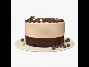 mousse cake 3D 模型
