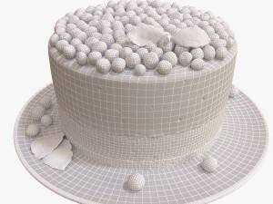 mousse cake 3D 模型