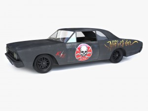 old black car Model 3D