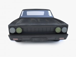 old black car Model 3D