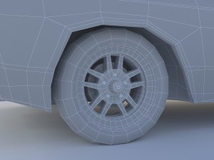 old black car Model 3D