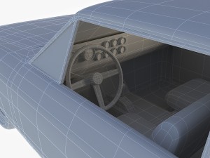 old black car Model 3D