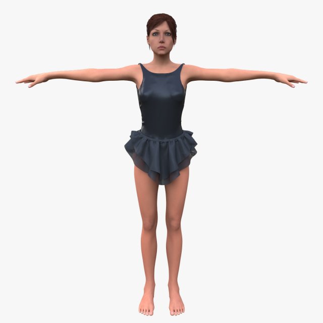 girl Modello 3D .c4d .max .obj .3ds .fbx .stl .blend 