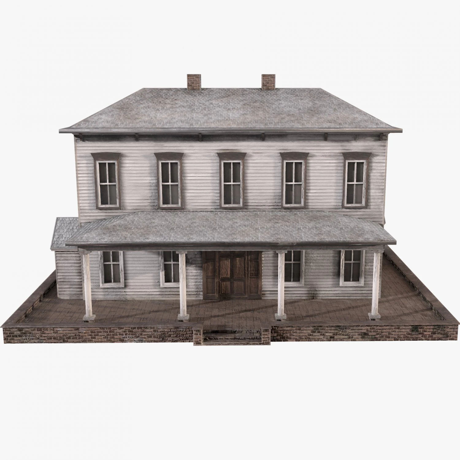 old house 3D Model .c4d .max .obj .3ds .fbx .stl .blend 