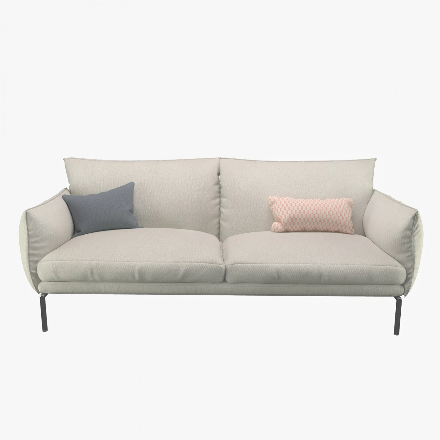 beige sofa 3D Model .c4d .max .obj .3ds .fbx .stl .blend 