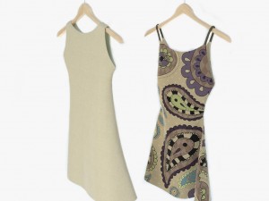 two dresses Model 3D