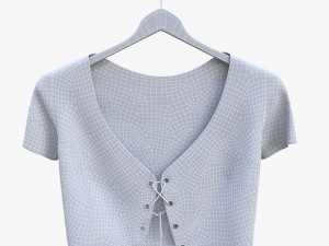 top with lacing 3Dモデル