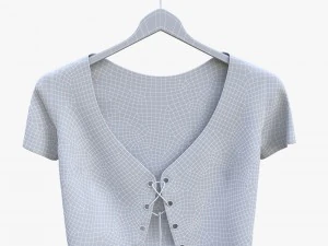 top with lacing 3D Model
