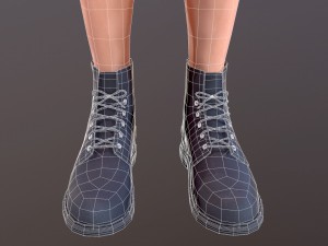 blond girl 3D Model